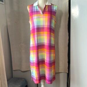 Lands end sleeveless midi dress